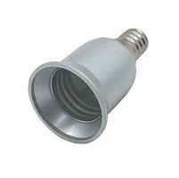 Патрон-переходник прямой Ecola Base Е14 / Е27 Серебряный фото Патрон-переходник прямой Ecola Base Е14 / Е27 Серебряный картинка